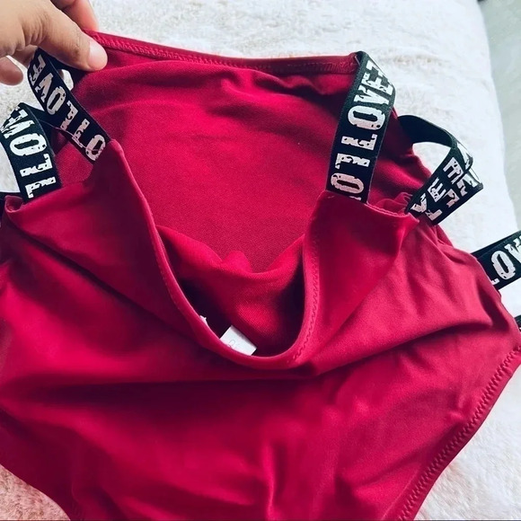 Bikini Burgundy Panty “Love” - Picture 4 of 12